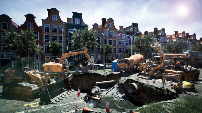 小型の解体ロボから巨大なタワークレーンまで！オランダ舞台の建設機械シム『Heavy Duty Construction』発表