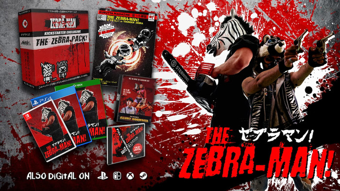 『Hotline Miami』風味のトップダウン視点ACT『The Zebra-Man!（ゼブラマン！）』Kickstarter開始