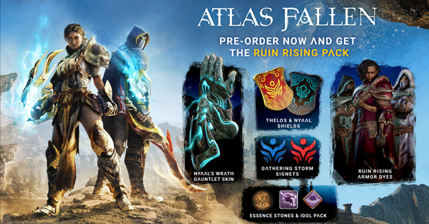 巨大な獣や神と戦うスーパーパワーアクションRPG『Atlas Fallen』ゲームプレイトレイラー公開―公式ストアで限定版予約受付開始