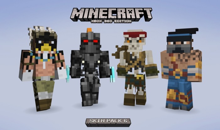 『Minecraft: Xbox 360 Edition』最新スキンパック「Skin Pack 6」の配信日及び全収録スキンが発表