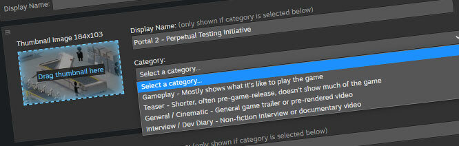 Valveが推奨するゲームの予告映像とは…？Steamストアページの「映像多すぎ問題」が規制へ、カテゴリ表示も追加