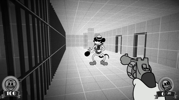 モノクロ画面に、ちょっと残酷な表現も！クラシックミッキーを彷彿とさせるカートゥーンFPS『Mouse』正式発表