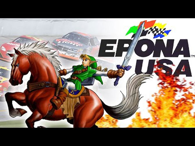 リンクの愛馬「エポナ」が『デイトナUSA』のサーキットを爆走するファンメイドのミックス映像