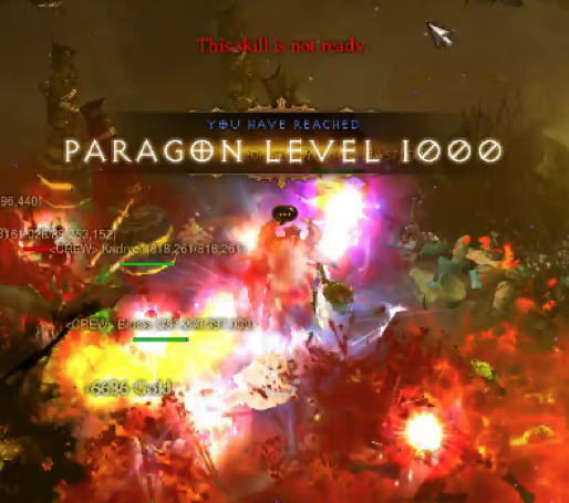 世界初の『Diablo III』パラゴンレベル1000プレイヤーが登場、記念すべき一瞬を捉えた録画映像も