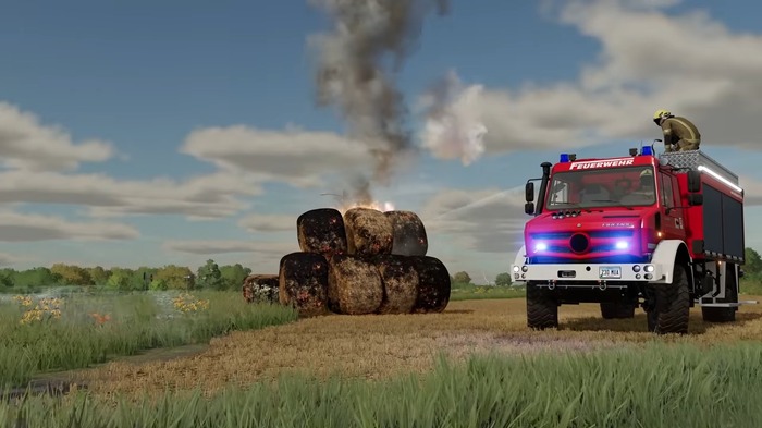 農業シムに消防活動を追加！？「Free Emergency Pack」無料配信開始―『ファーミングシミュレーター 22』
