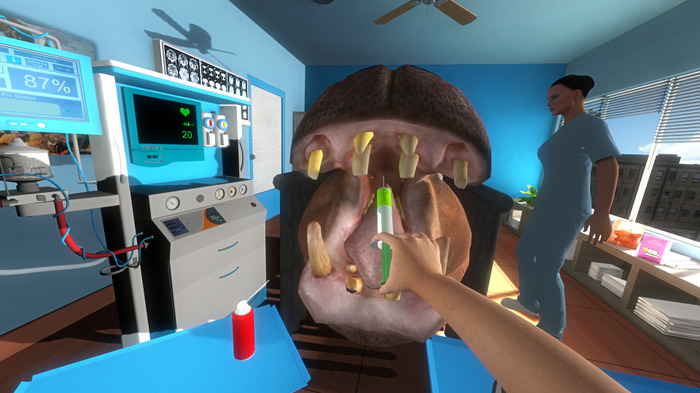 イタイワニー的な歯科医シム『Big Teeth』がSteam Greenlightに登場、命がけの治療に挑戦