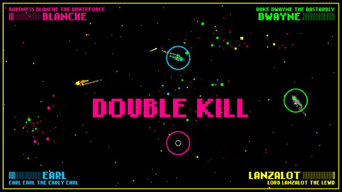 Ouya発の宇宙馬上槍試合ゲーム『LAZA KNITEZ!!』PC/Macでリリース、ローカル対戦が魅力