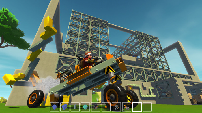 奇っ怪な乗り物も構築できる『Scrap Mechanic』がSteam Greenlightに登場