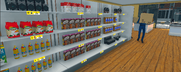 Steam売上2位の『Supermarket Simulator』商品陳列をしてくれる「Restocker」追加のアップデート