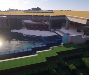 ノッチ氏の新居を『Minecraft』で再現！7000万ドルの豪邸をボクセルで制作した海外ユーザーが登場