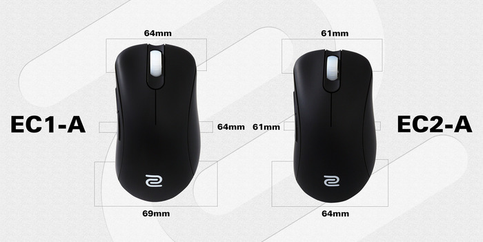ZOWIE GEARが右手専用マウスのECシリーズ2製品を発表