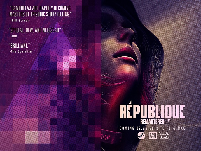 元コジプロRyan Payton氏が贈るリマスタ版『Republique』が発表、2月末からPC向けにリリース