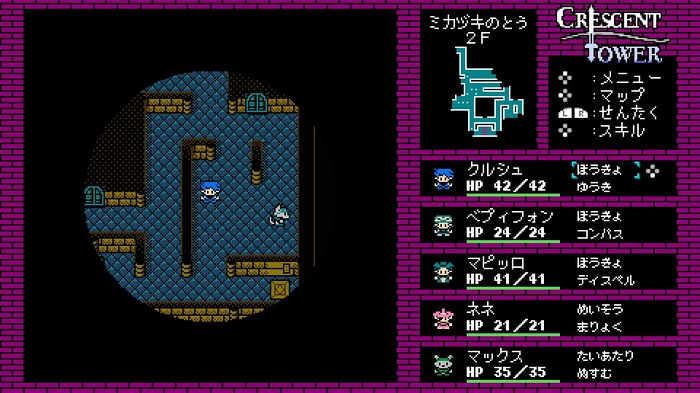ファミコン風2DダンジョンRPG『Crescent Tower ～クレセント・タワー～』早期アクセス版配信―昔の『FF』を彷彿とさせるコマンドバトル