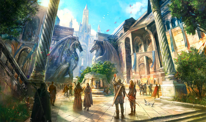 『ドラゴンズドグマ オンライン』最新ディテール―多人数ロビー「白竜神殿」や拠点となる各施設が明らかに