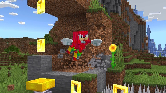 音速ハリネズミが『マインクラフト』の世界を駆け抜ける「ソニック」アドオンがマーケットプレイスにて配信!