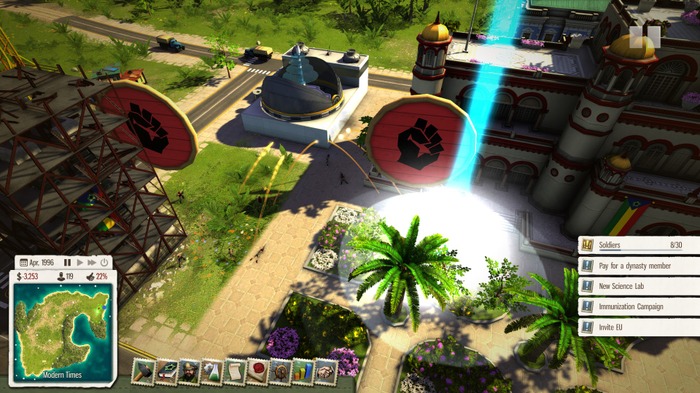 巨大レーザー兵器登場！『Tropico 5』新DLC「Supervillain」Steamで配信開始