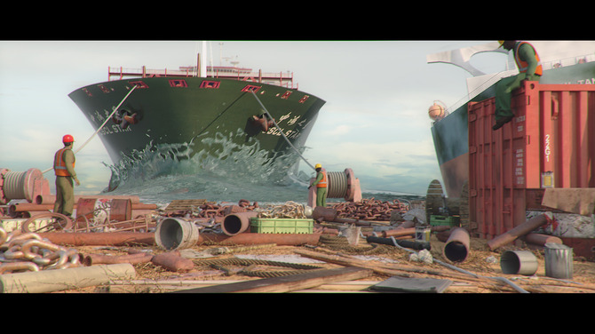 船の墓場で廃船を解体する新作シム Ship Graveyard Simulator トレイラー 1枚目の写真 画像 Game Spark 国内 海外ゲーム情報サイト