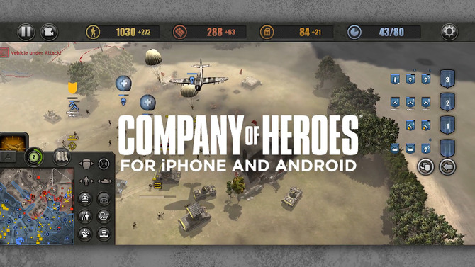 モバイルでも迫力の第二次世界大戦rts Company Of Heroes Iphone Android版ゲームプレイ映像 1枚目の写真 画像 Game Spark 国内 海外ゲーム情報サイト