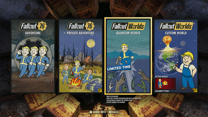 弾薬無限や禁止エリアにc A M P 作成 Fallout 76 に新機能 Fallout Worlds が登場 本日よりテストサーバーで公開 3枚目の写真 画像 Game Spark 国内 海外ゲーム情報サイト