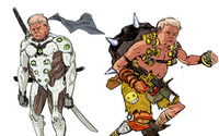 ドナルド・トランプ氏をダメなチームプレイヤーとして描く批判サイト登場―『オーバーウォッチ』ヒーロー風アートも… 画像