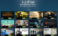 『Steamの2016年ベストセラー』TOP100が発表！ 画像
