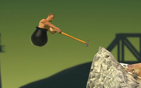 『QWOP』開発者の新作『Getting Over It』が10月に登場！―釜に入った男がハンマーで山越え 画像