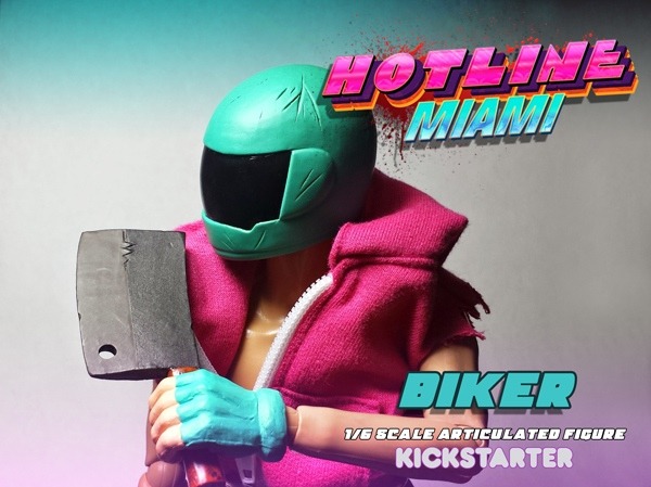ホットラインマイアミ の1 6 バイカー アクションフィギュア制作のkickstarterが始動 Game Spark 国内 海外ゲーム情報サイト