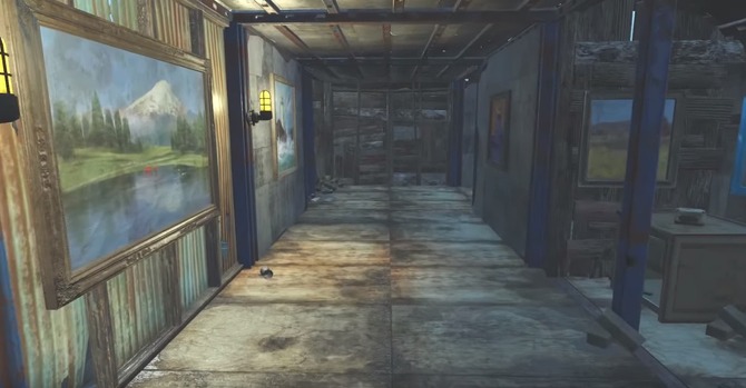 Ps4版 Fallout 4 拠点クラフトで P T を再現 廊下の曲がり角で
