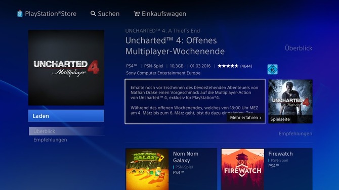 uncharted 4 ps4 store