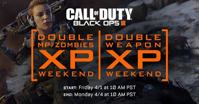 CoD:BO3』日本時間4月2日午前2時から経験値2倍！PS4版DLC週末無料