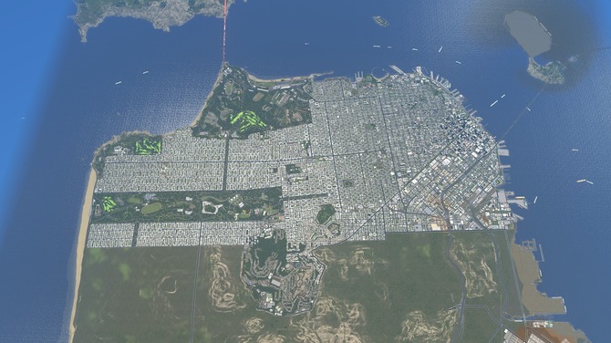 海外ゲーマーが Cities Skylines でサンフランシスコを再現 緻密すぎてまるで航空写真 Game Spark 国内 海外ゲーム情報サイト