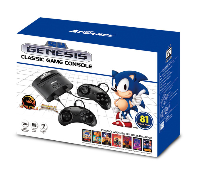 海外版メガドライブ新型「Sega Genesis Flashback」発表―ソフト80本