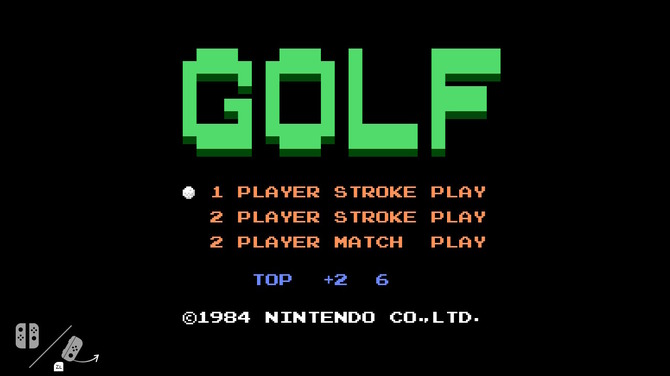 ニンテンドースイッチ本体にファミコン版『ゴルフ』が隠されていること 