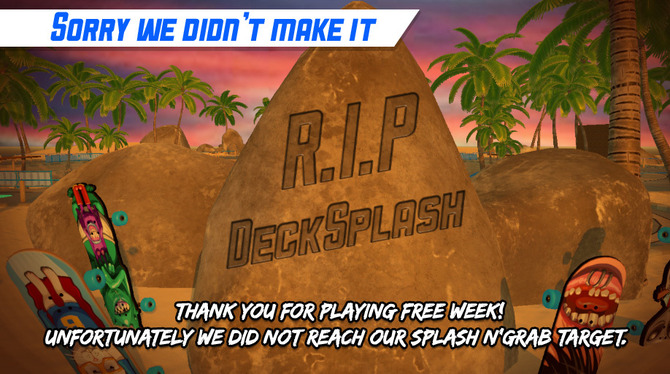 ナワバリ対戦スケートゲーム Decksplash Dl数目標未達 開発中止に Game Spark 国内 海外ゲーム情報サイト