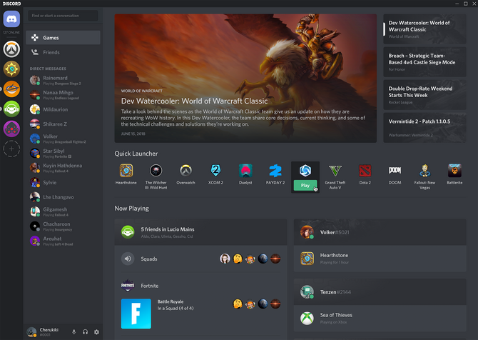 チャットツール Discord にゲームランチャー機能が追加 フレンドタブからゲーム起動が可能に Game Spark 国内 海外ゲーム情報サイト