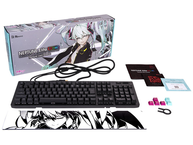 TSUKUMO、初音ミク仕様のゲーミングキーボードとマウスを9月10日発売