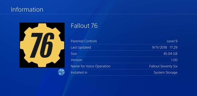 海外ps4版 Fallout 76 Day1アップデート容量は51gbと判明 海外メディア報道 Game Spark 国内 海外ゲーム情報サイト