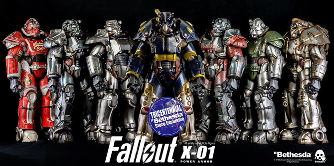 Fallout の X 01 パワーアーマー フィギュアにベゼスダ ストア限定