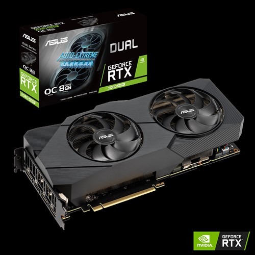 ASUS、冷却性を高めたGeForce RTX 2080 Super搭載グラボ「DUAL