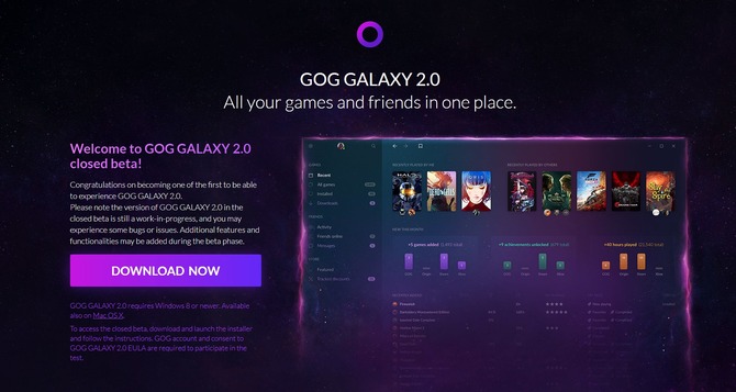 特集 Pcゲーム用新クライアント Gog Galaxy 2 0 をクローズドベータで体験 複数ランチャーの統合が実現 Game Spark 国内 海外ゲーム情報サイト