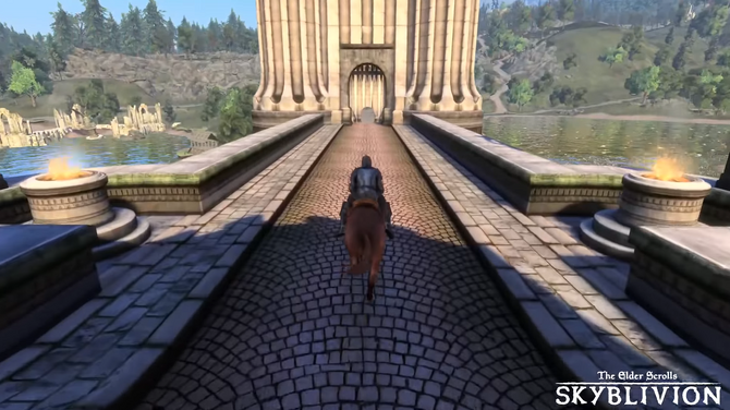 スカイリム で オブリビオン をリメイクする Skyblivion Modゲームプレイ映像 美しく蘇ったシロディールの大地 Game Spark 国内 海外ゲーム情報サイト