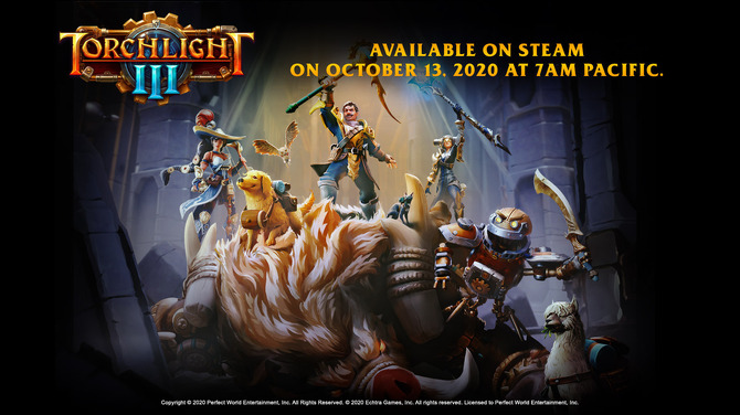 アクションrpgシリーズ最新作 Torchlight Iii 10月13日正式発売 オフラインシングルプレイにも対応 Game Spark 国内 海外ゲーム情報サイト