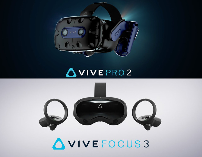 HTCが新型VRヘッドセット「VIVE Pro 2」「VIVE Focus 3」を発表！ 5K