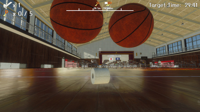 ボールになれないならせめてゴールに入りたい アクションadv トイレットペーパーはバスケットボールになりたい Pc向けに6月18日リリース Game Spark 国内 海外ゲーム情報サイト