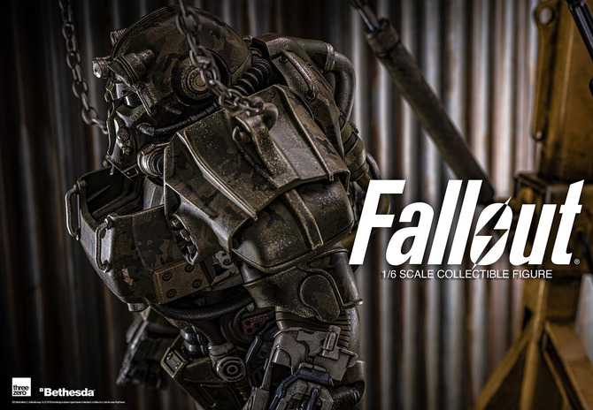 ヘルメットの着脱も！『Fallout』パワーアーマー「T-60」迷彩 