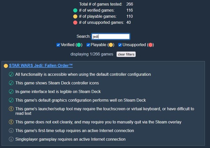 Steam Deck でプレイ可能なタイトルはどれ 有志が非公式の情報検索サイトを公開 Game Spark 国内 海外ゲーム情報サイト