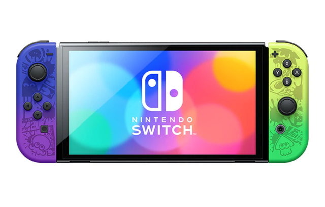 スプラトゥーン3』デザインの「Nintendo Switch(有機ELモデル)」本日