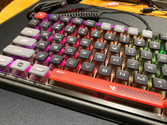 オイルペイント GKOOIJ REDMAJIC ゲーミングキーボード Gaming