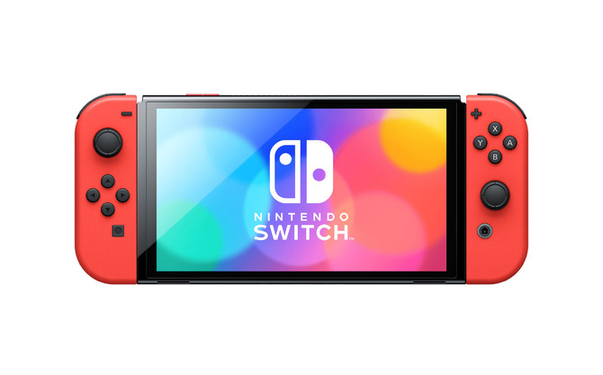 Nintendo Switch（有機ELモデル） マリオレッド」10月6日発売―マリオや