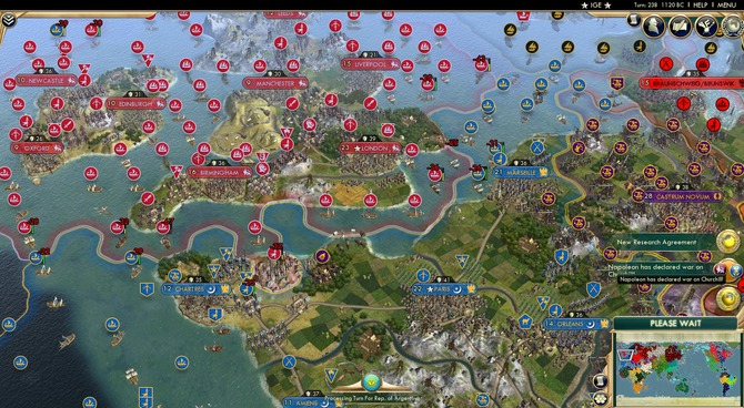 Civilization V 42プレイヤー対戦企画が進行不能 高負荷で239ターン目にクラッシュ Game Spark 国内 海外ゲーム情報サイト